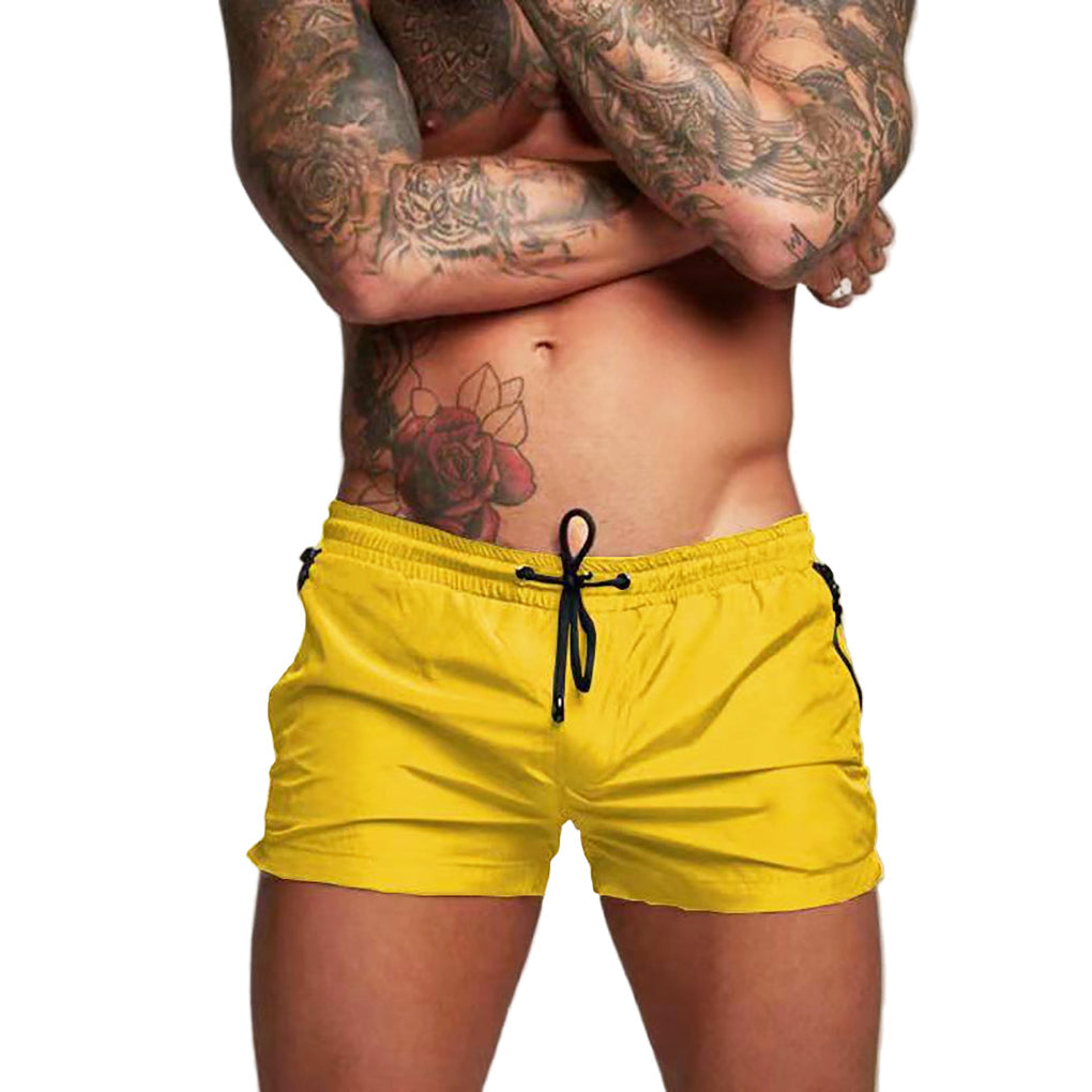 Momount Men Swim Shorts – Drawstring Quick Dry Summer Elastic Waist