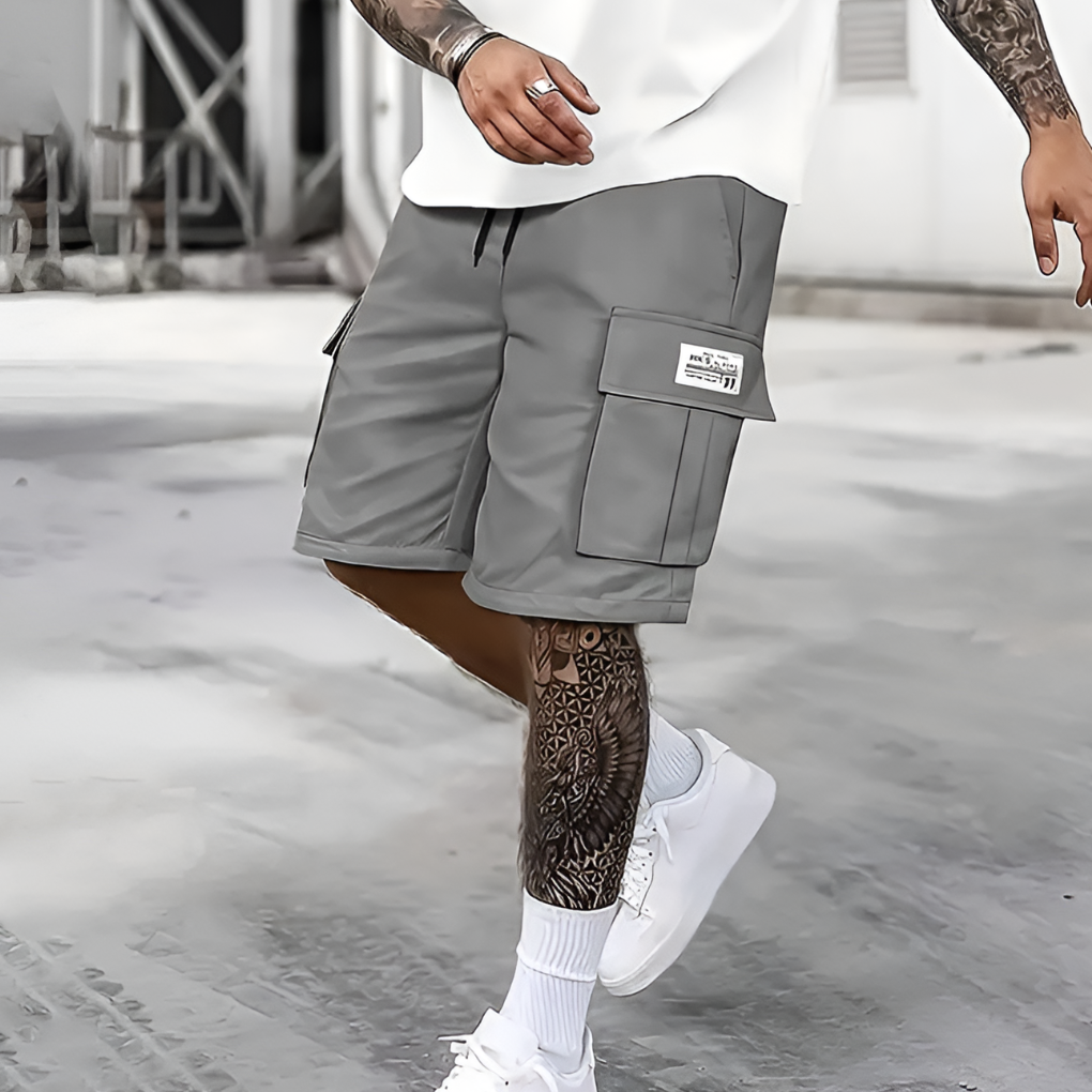 Momount pánské cargo šortky – volný střih, stahovací šňůrka, streetwear na léto