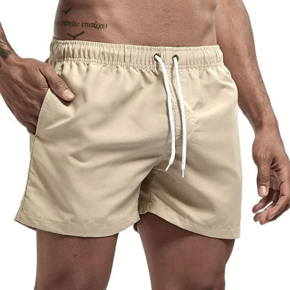 Momount Men Swim Shorts – Drawstring Quick Dry Summer Elastic Waist