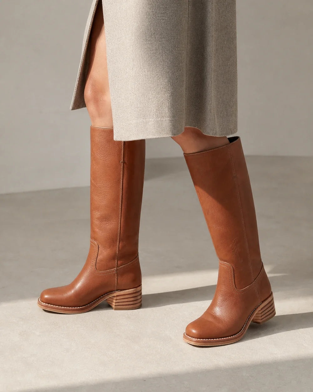 Momount Women Bronco Riding Boots – Brown hero