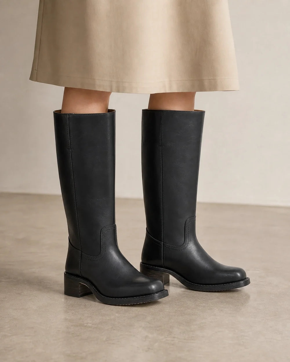 Momount Women Bronco Riding Boots – Black hero