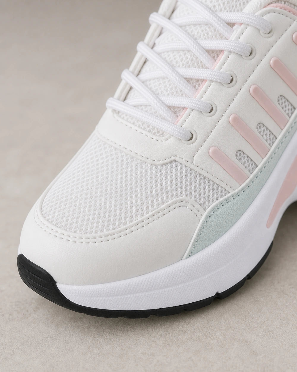 Women's Chunky Walking Sneakers — construction detail