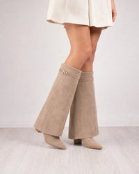 Beige Suede