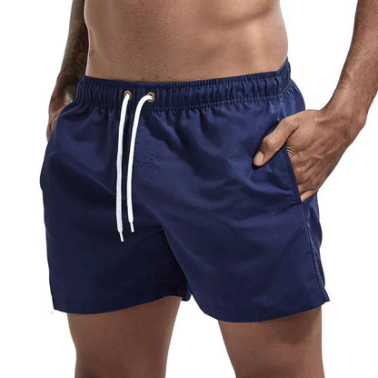 Momount Men Swim Shorts – Drawstring Quick Dry Summer Elastic Waist